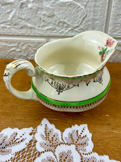 Porcelain Creamer and Sugar Bowl by W.H. Grindley