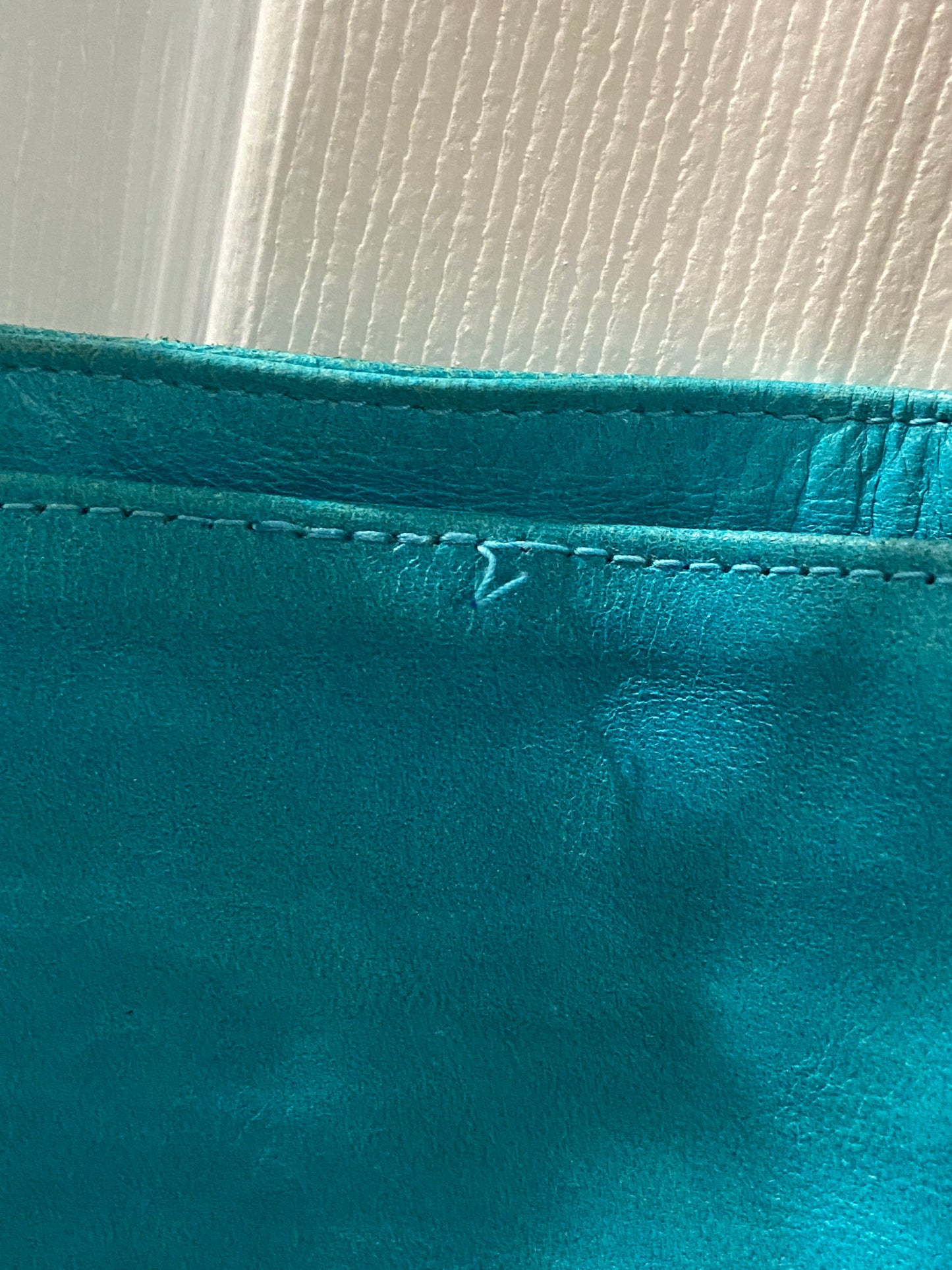 Teal Leather Handbag