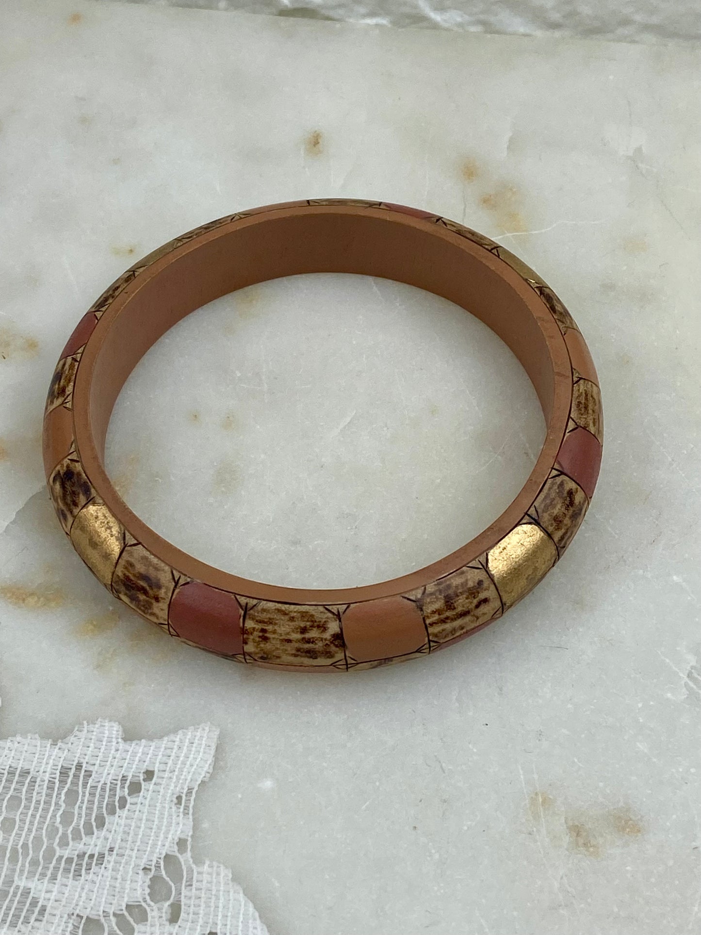 Hand Painted Wooden Bangle
