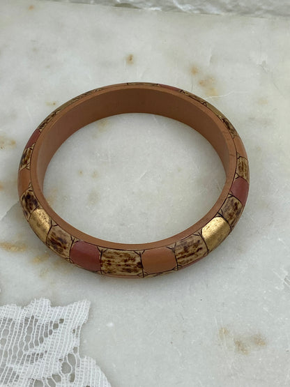 Hand Painted Wooden Bangle