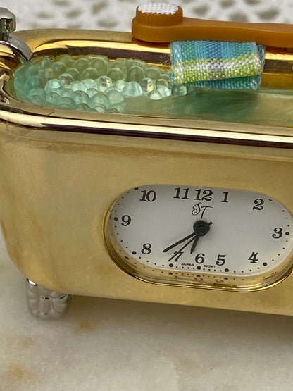 Bathtub Novelty Mini Clock by Seth Thomas
