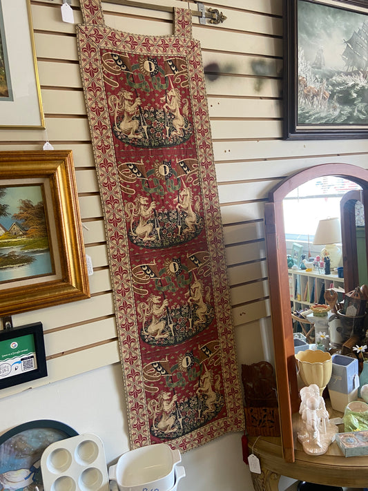 Capisserie Tapestry with Brass Hanger by Renaissance Woven Art
