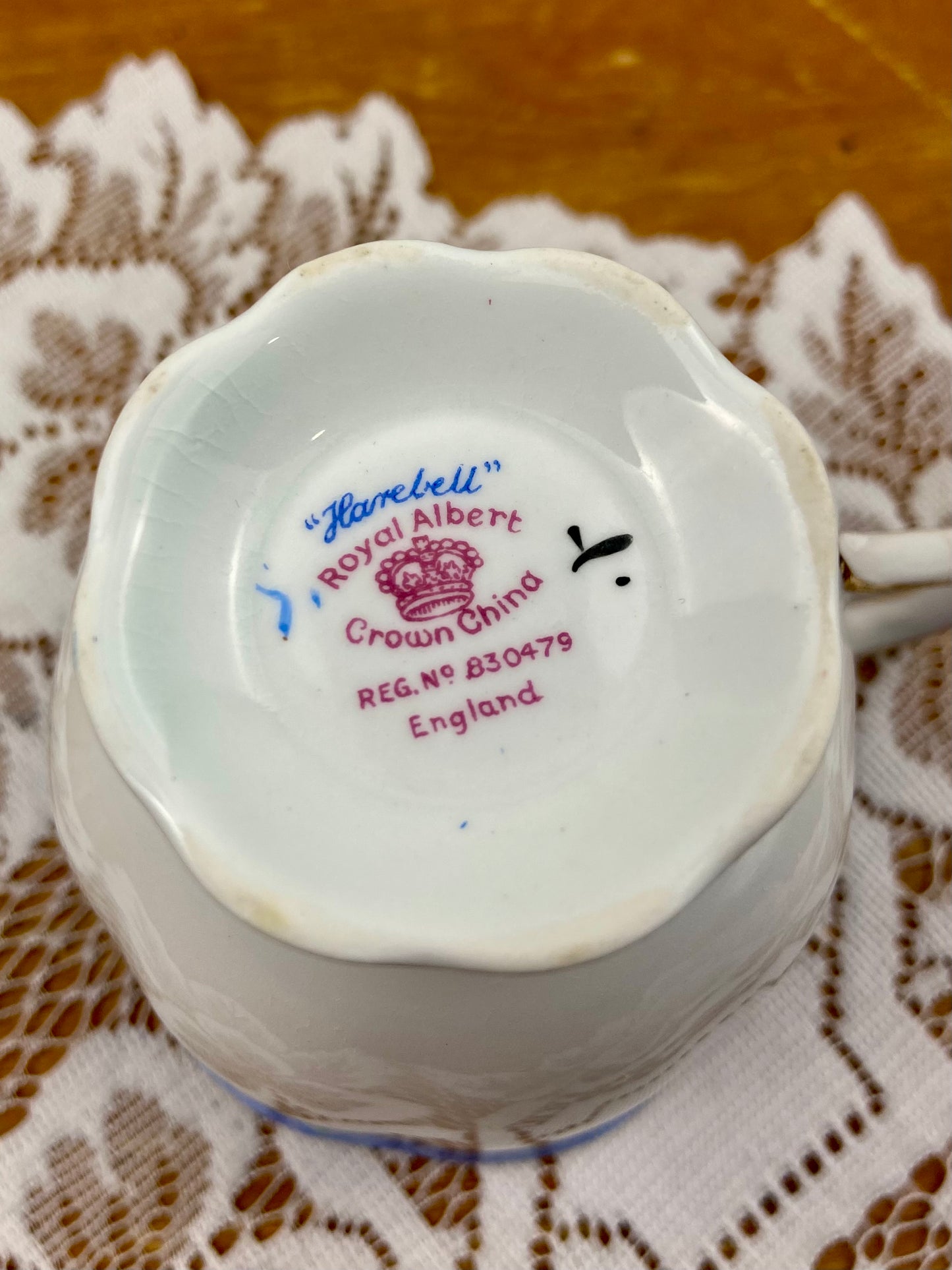 Royal Albert Bone China Teacup | Harebell Pattern