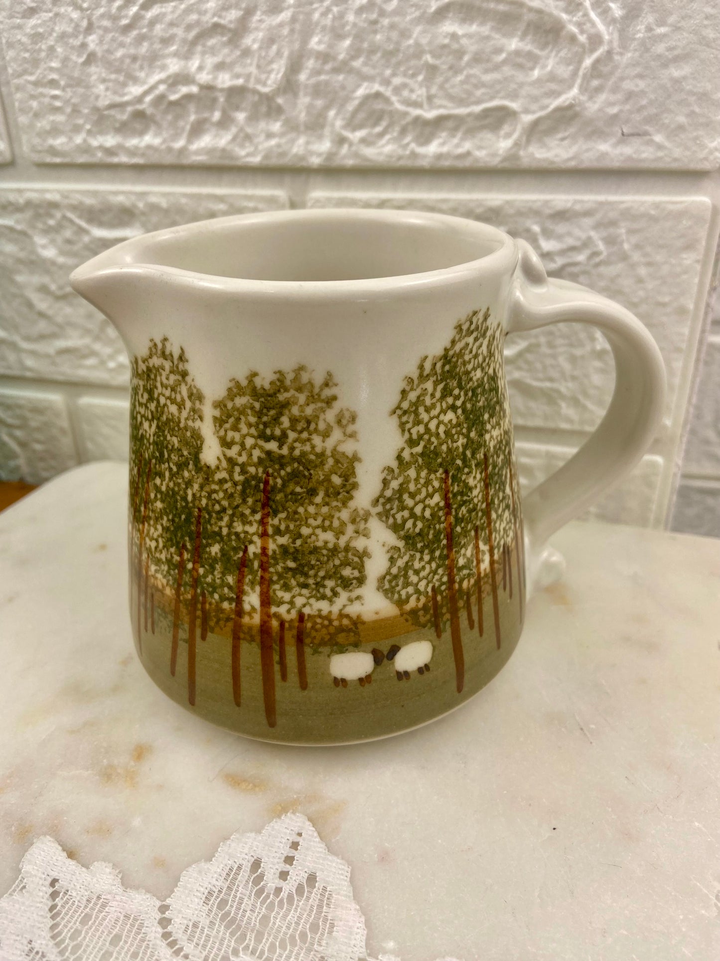 Handcrafted Creamer | Rural Blacknose Sheep Design