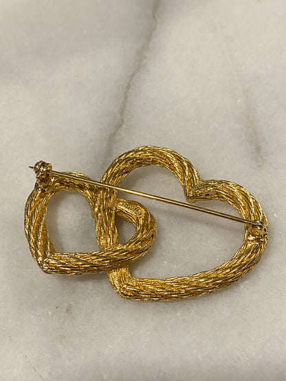 Vintage Heart Brooch by Christian Dior