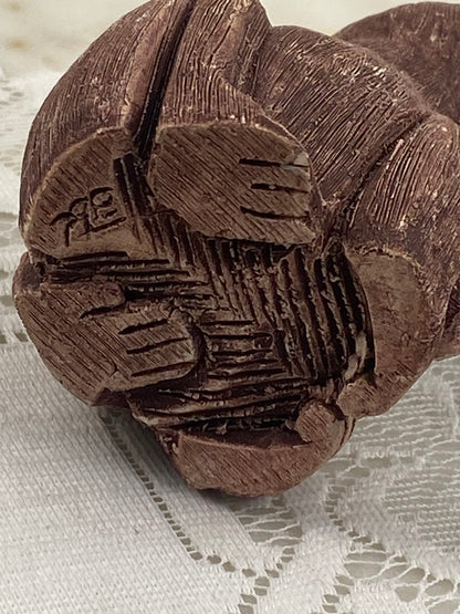 Handmade Clay Monkey Sculpture by Artesania Rinconada