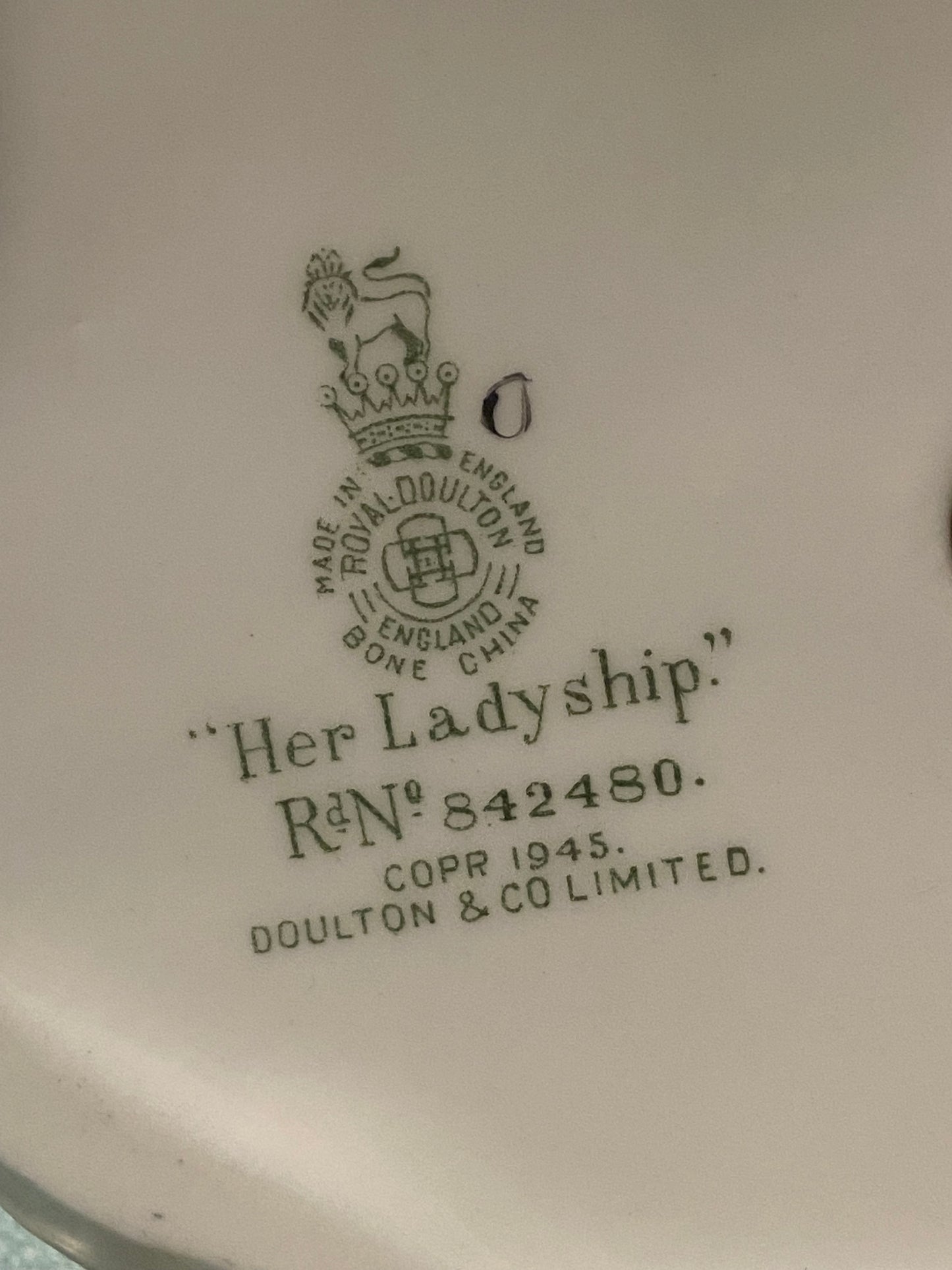 Early Porcelain Royal Doulton Figurine ‘Her Ladyship’ (Rd No. 842480)