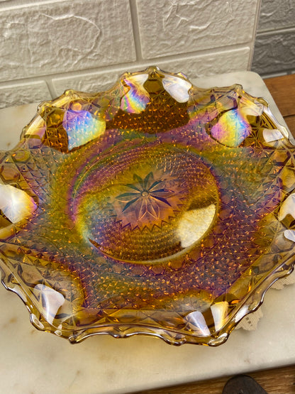 Indiana Glass Ruffled Bowl 10”