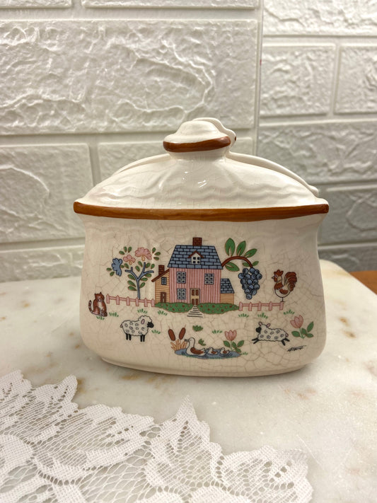 Jamestown Country Home Ceramic Napkin Holder