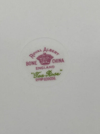 Royal Albert Bone China Luncheon Plate 8.25” | Tea Rose Pattern