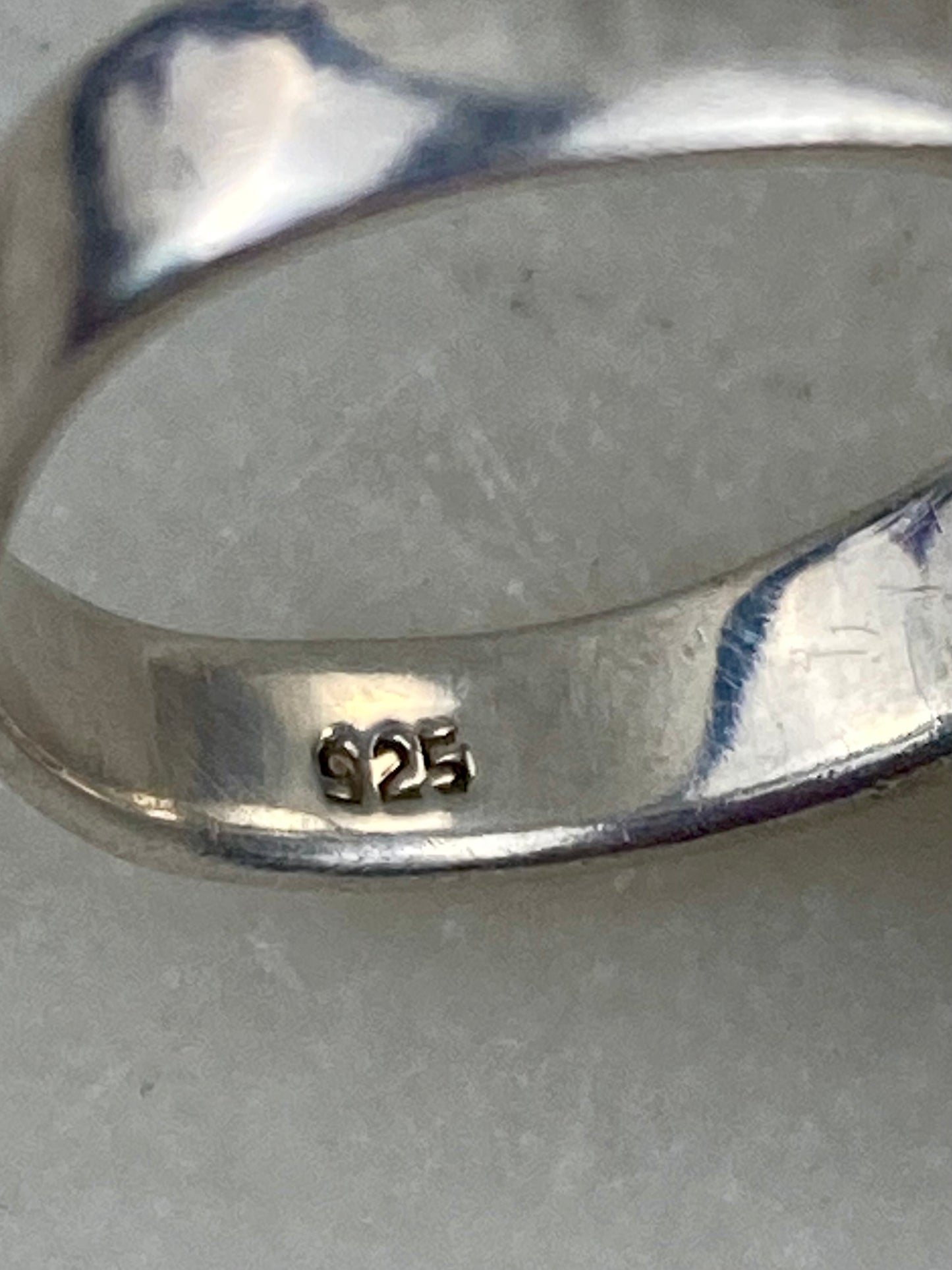 925 Sterling Silver Ring with Inlaid Eye of Shiva / Saint Lucia’s Eye