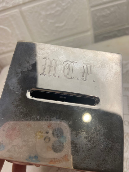 3” Silver-Plated Coin Bank | Alphabet Cube with Animals