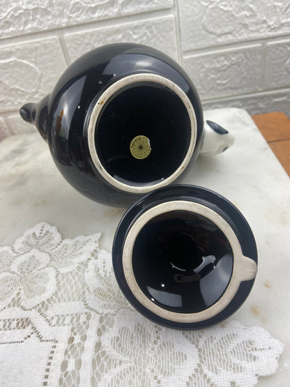 Black and White Cat and Kitten Teapot by Takahashi, San Francisco