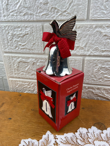 Vintage Avon | Silverplated Engraved Bell with Bird [2004]
