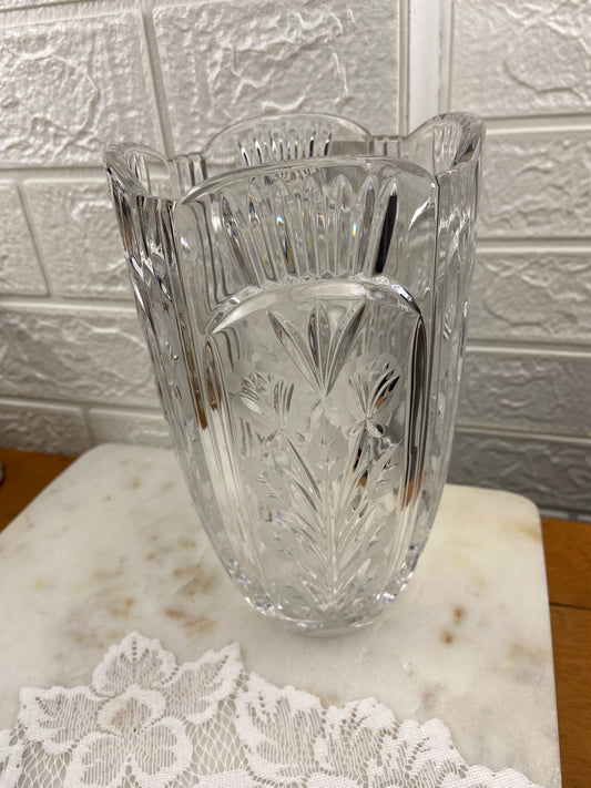 24% Lead Crystal Vase by Polonia | Polish Crystal