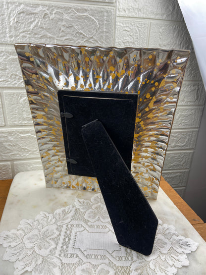 Copper-Coloured Picture Frame with  Removable Butterfly Art
