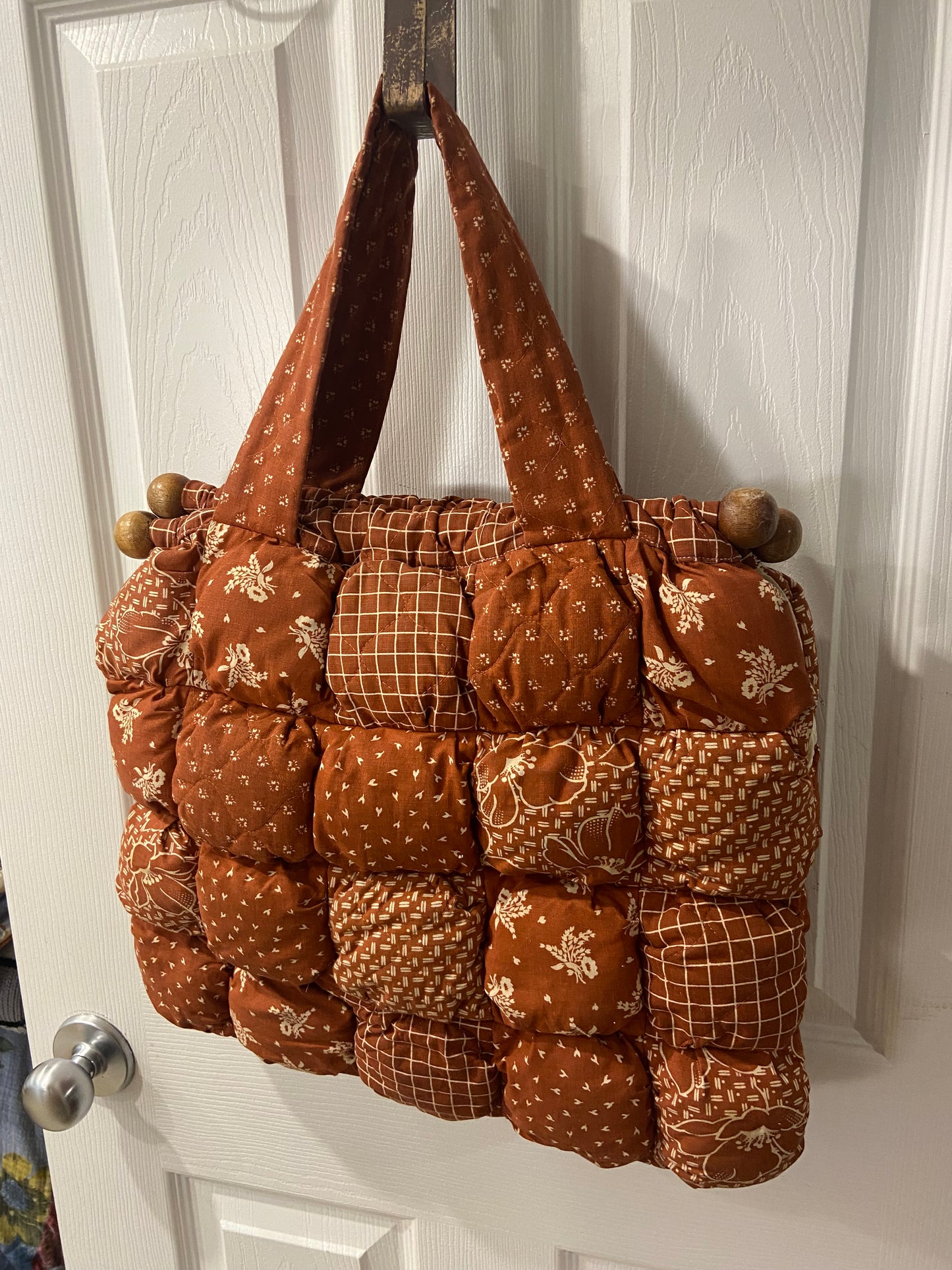 Handmade Quilted Sewing / Knitting Bag by Dianne Martin