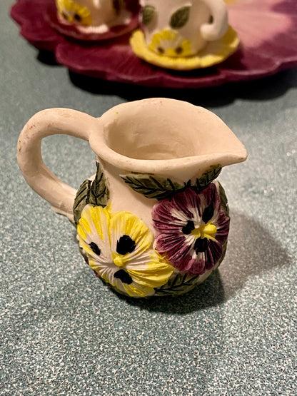 10 Piece Mini Tea Set | Pansy Floral Theme