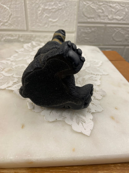 4.5” Resin Bobbing Head Black Bear Figurine by Swibco