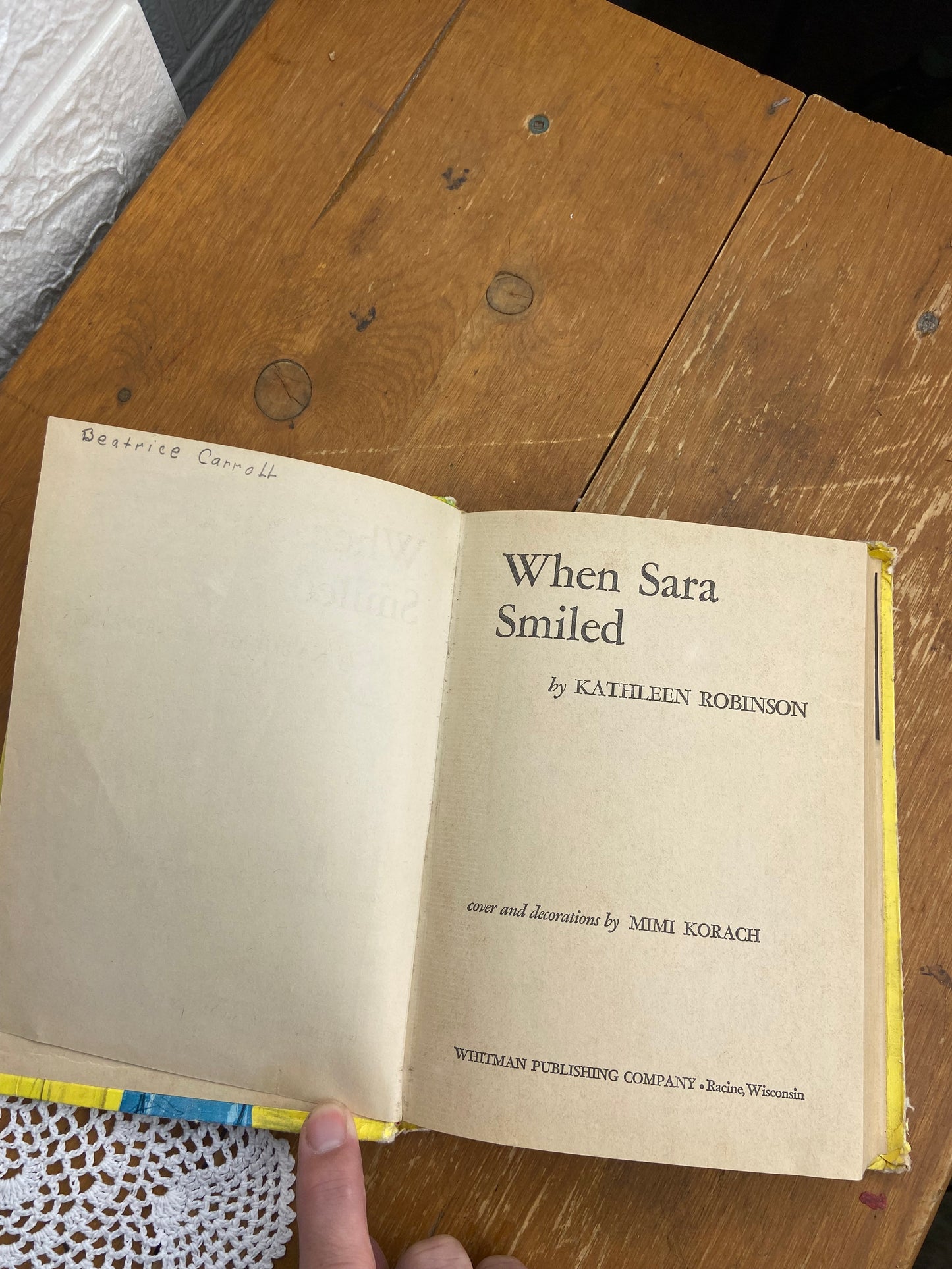 When Sarah Smiled by Kathleen Robinson