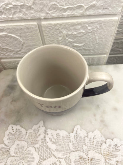 Small Striped Ceramic ‘Tea’ Mug by Rayware