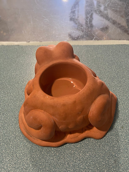 Retired Terracotta Tea Light Votive by Partylite | Turtle Frog Snail