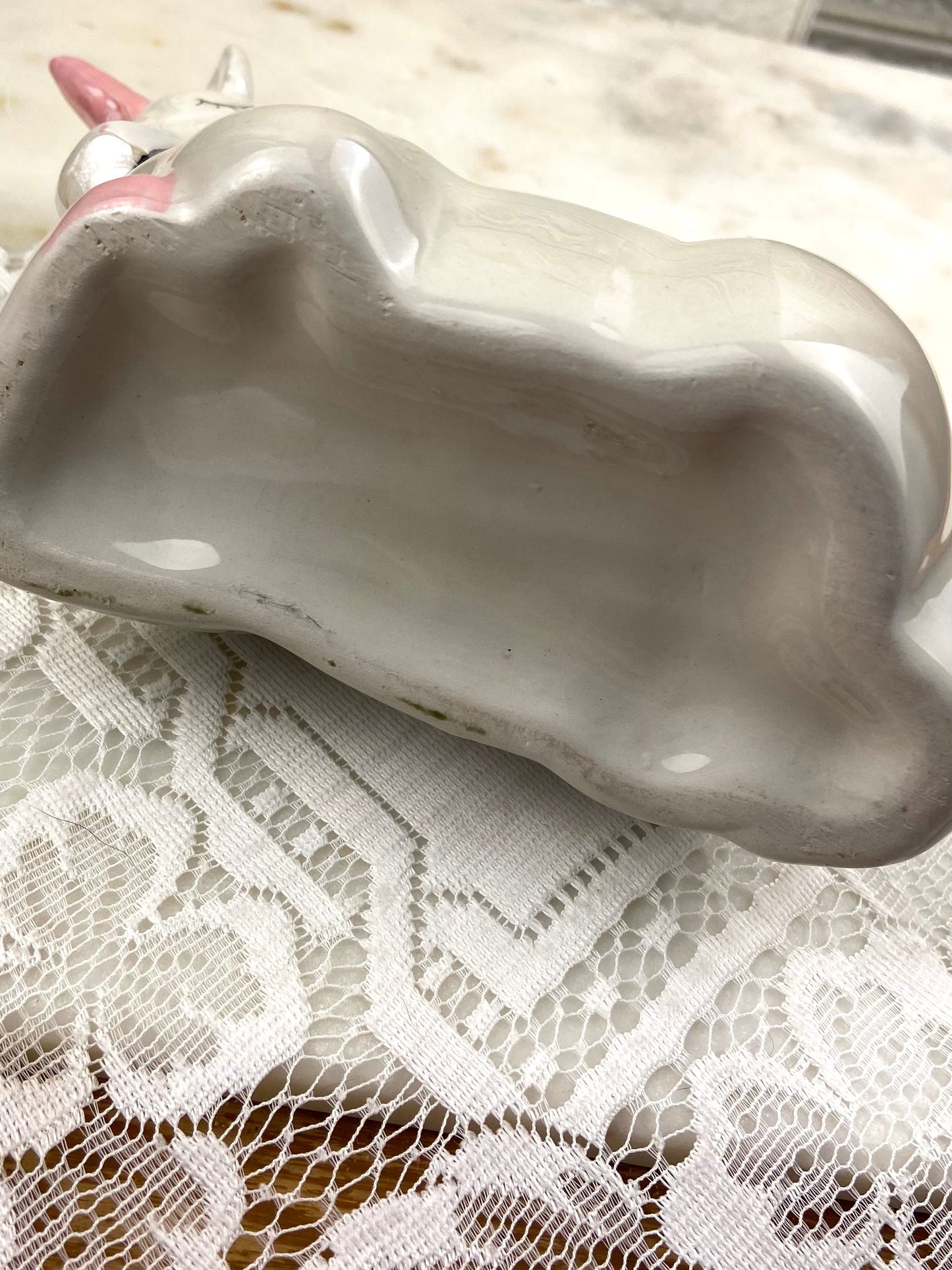 Cute Ceramic Unicorn Planter | Opalescent Glaze