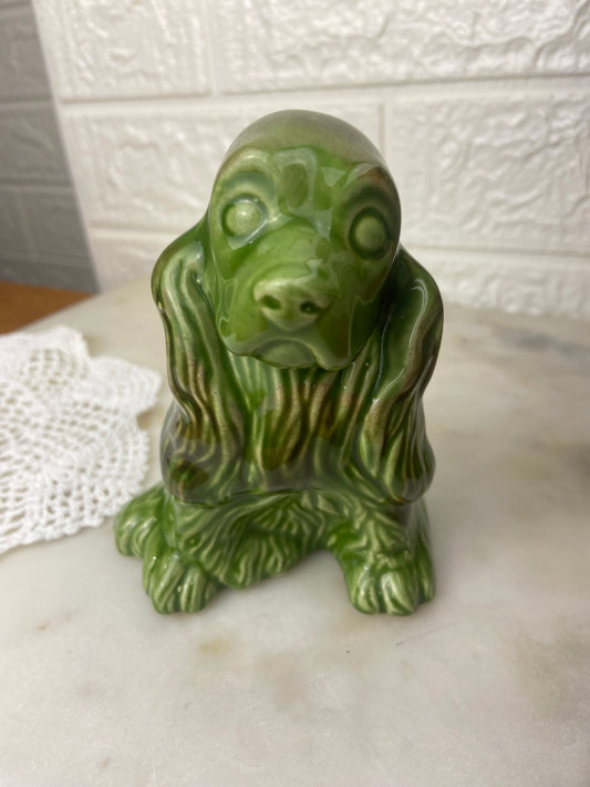 Green Porcelain Cocker spaniel
