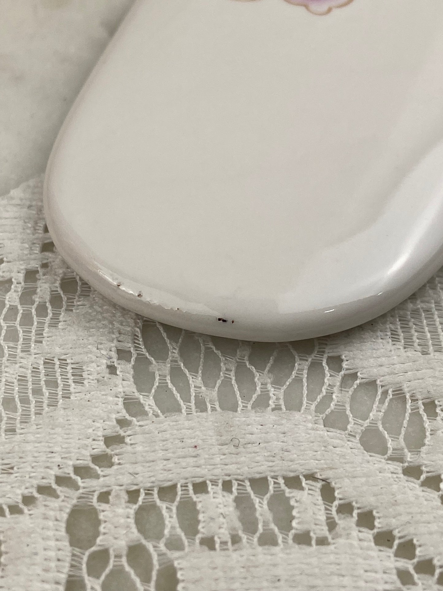 Porcelain Pie / Cake Server | Floral Design