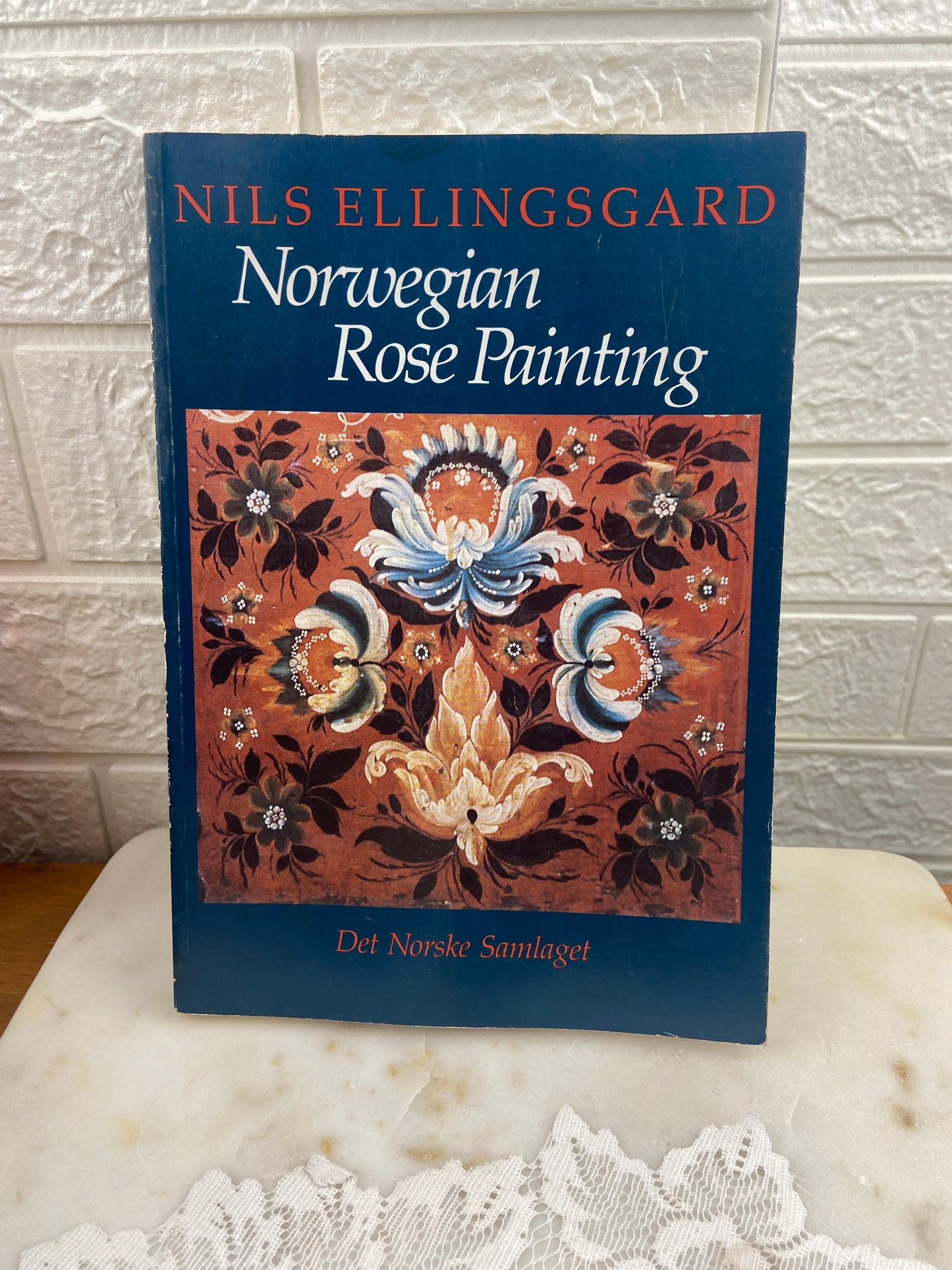 Norwegian Rose Painting by Nils Ellingsgard