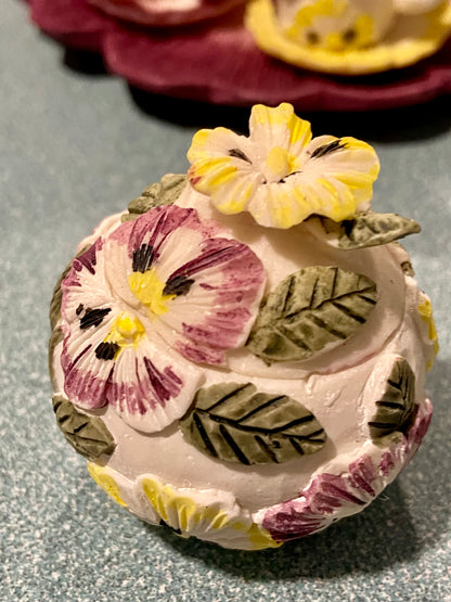 10 Piece Mini Tea Set | Pansy Floral Theme