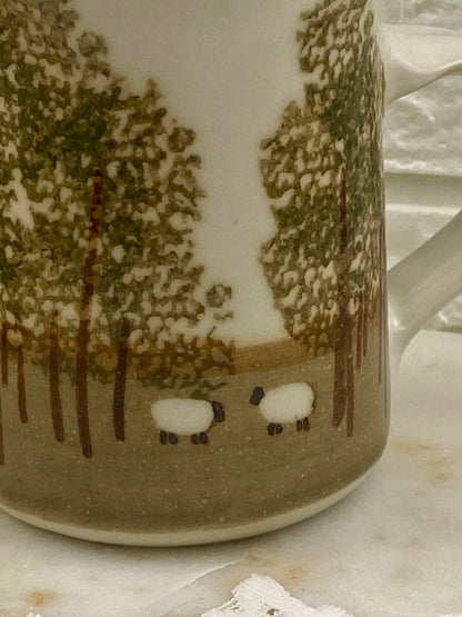 Handcrafted Coffee Mug | Rural Blacknose Sheep Design