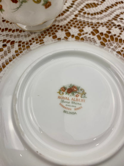 Royal Albert Belinda Teacup and Saucer | Sheraton Series