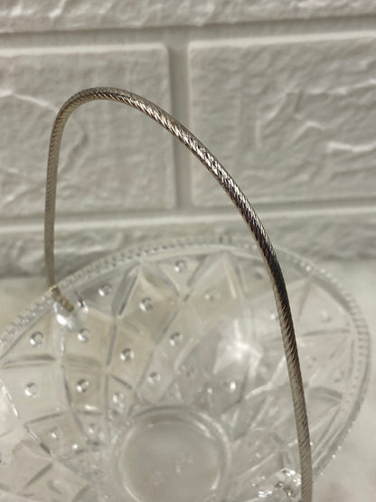 Vintage Avon | Glass Basket with Metal Handle