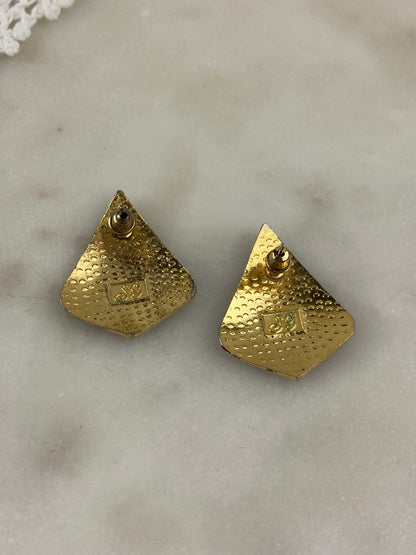 SG Enamel Cloisonné Earrings [Posts]