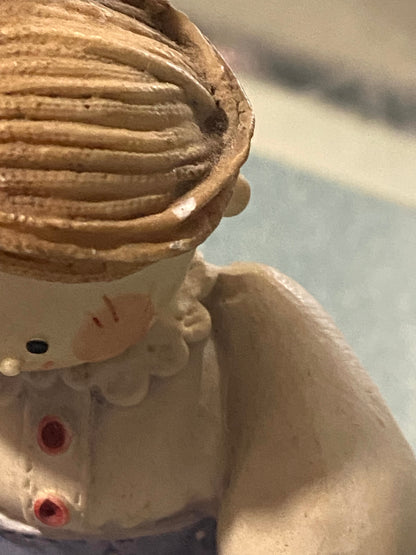 Small Resin ‘Cute as a Button’ Figurine by Mary Rhyner