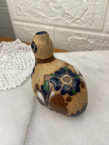 Clay Hand Painted Tonalá Style Bird | Mexican Pottery