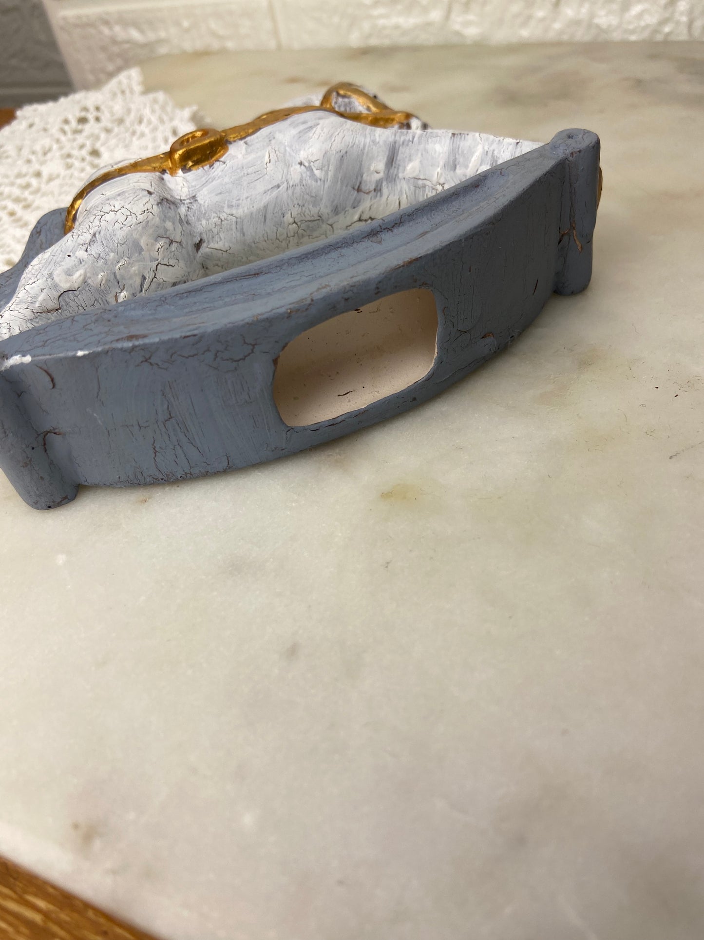 Small Hand Painted Plaster Rocking Horse